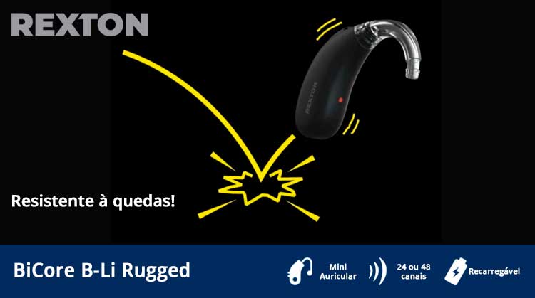Aparelho auditivo Rexton - BiCore B Li Rugged