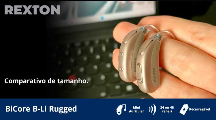 Aparelho auditivo Rexton - BiCore B Li Rugged