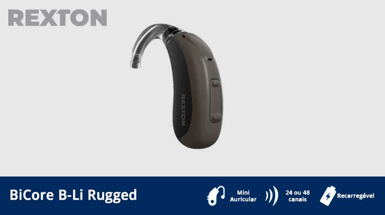 Aparelho auditivo BiCore B-Li Rugged