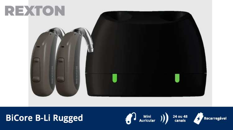 Aparelho auditivo Rexton - BiCore B Li Rugged