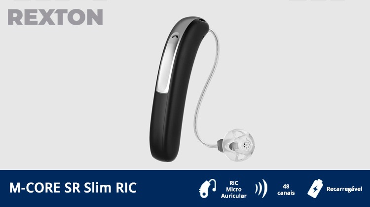 Aparelho Auditivo M-CORE SR Slim RIC